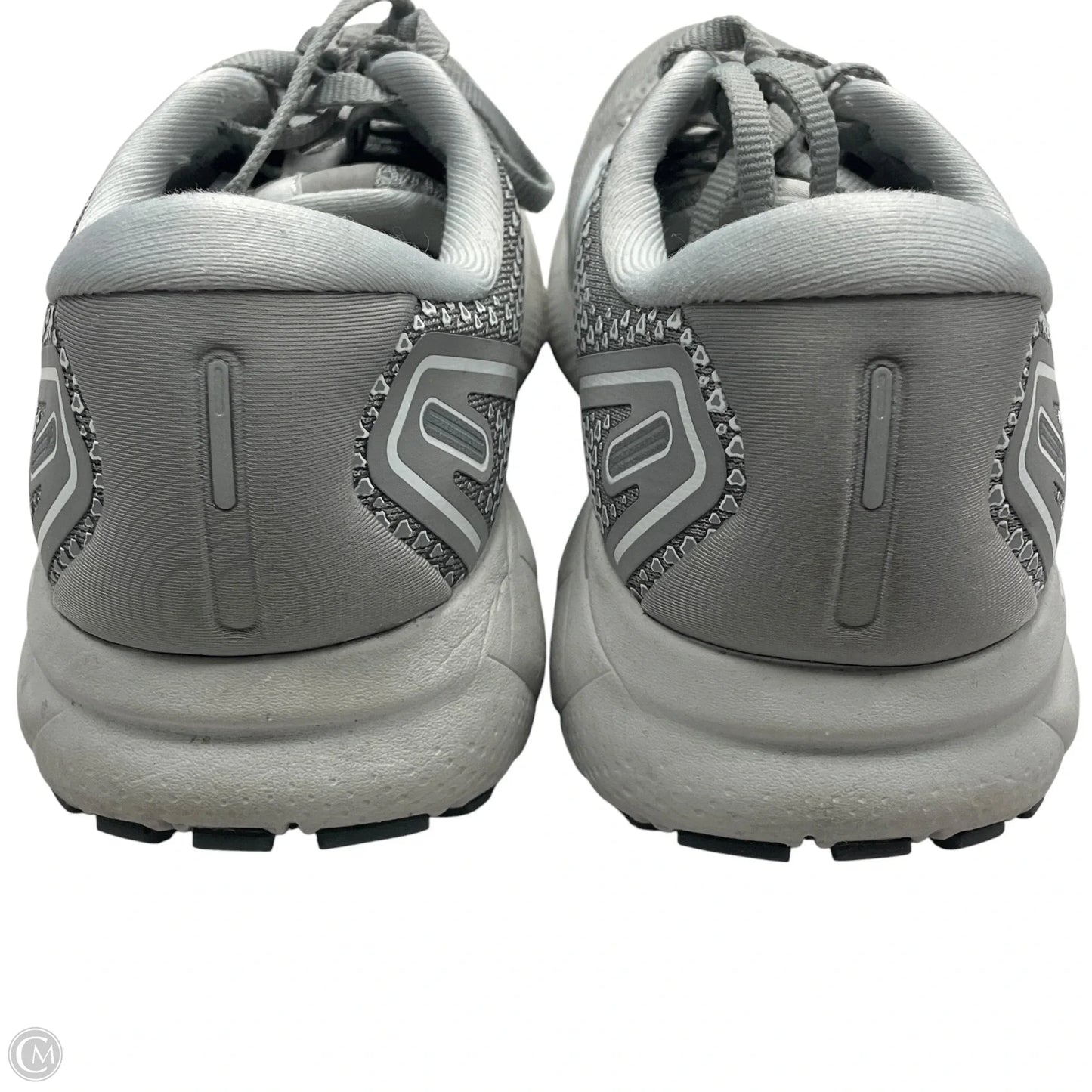 Shoes Athletic By Brooks In Grey & White, Size: 9.5