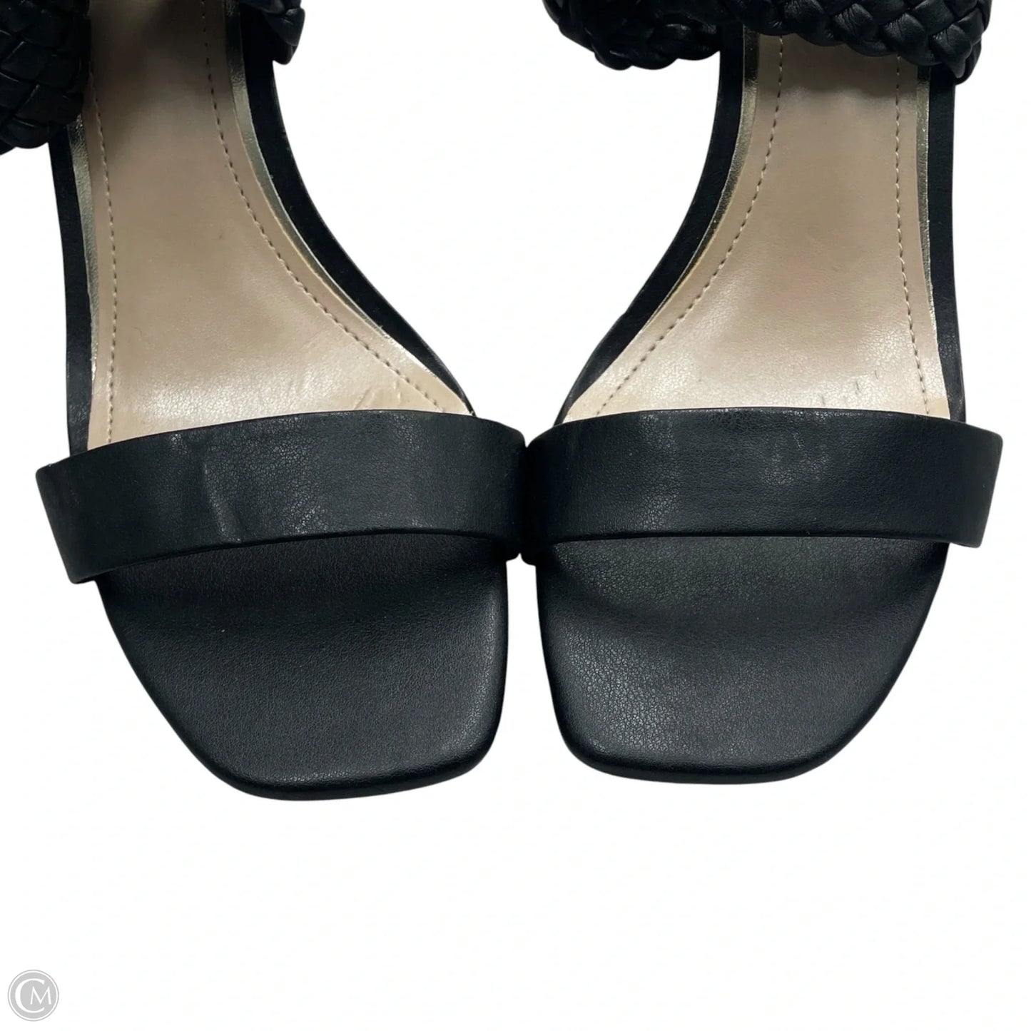 Sandals Heels Block By White House Black Market In Black, Size: 8.5