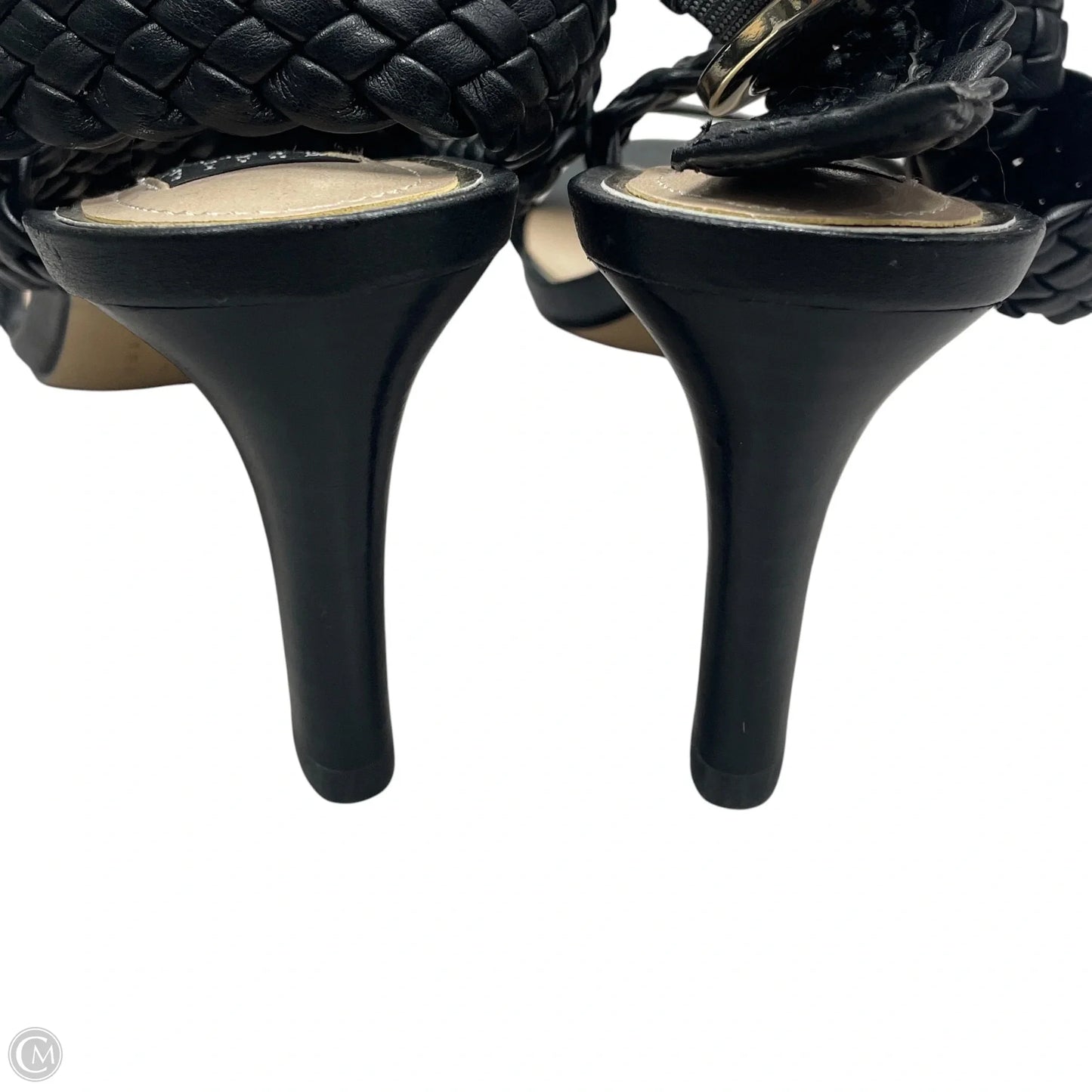 Sandals Heels Block By White House Black Market In Black, Size: 8.5