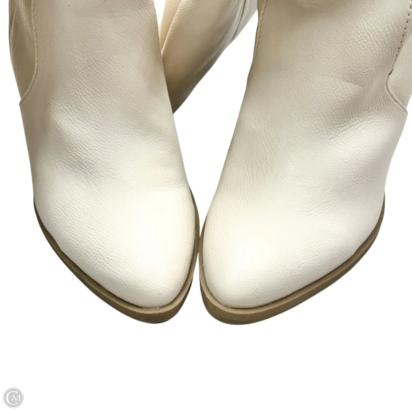 Boots Mid-calf Heels By Tang Tang In Ivory, Size: 7