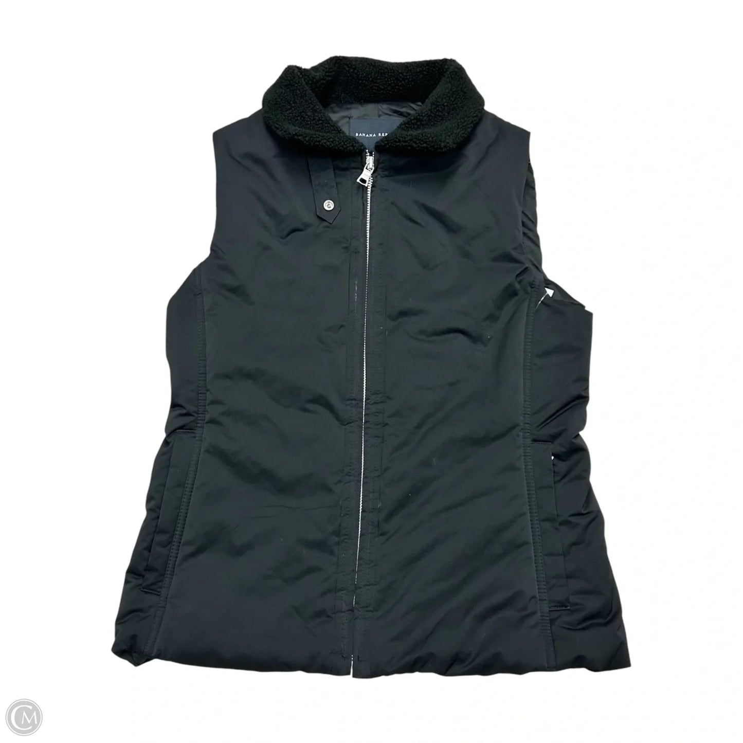 Vest Puffer & Quilted By Banana Republic In Black, Size: S