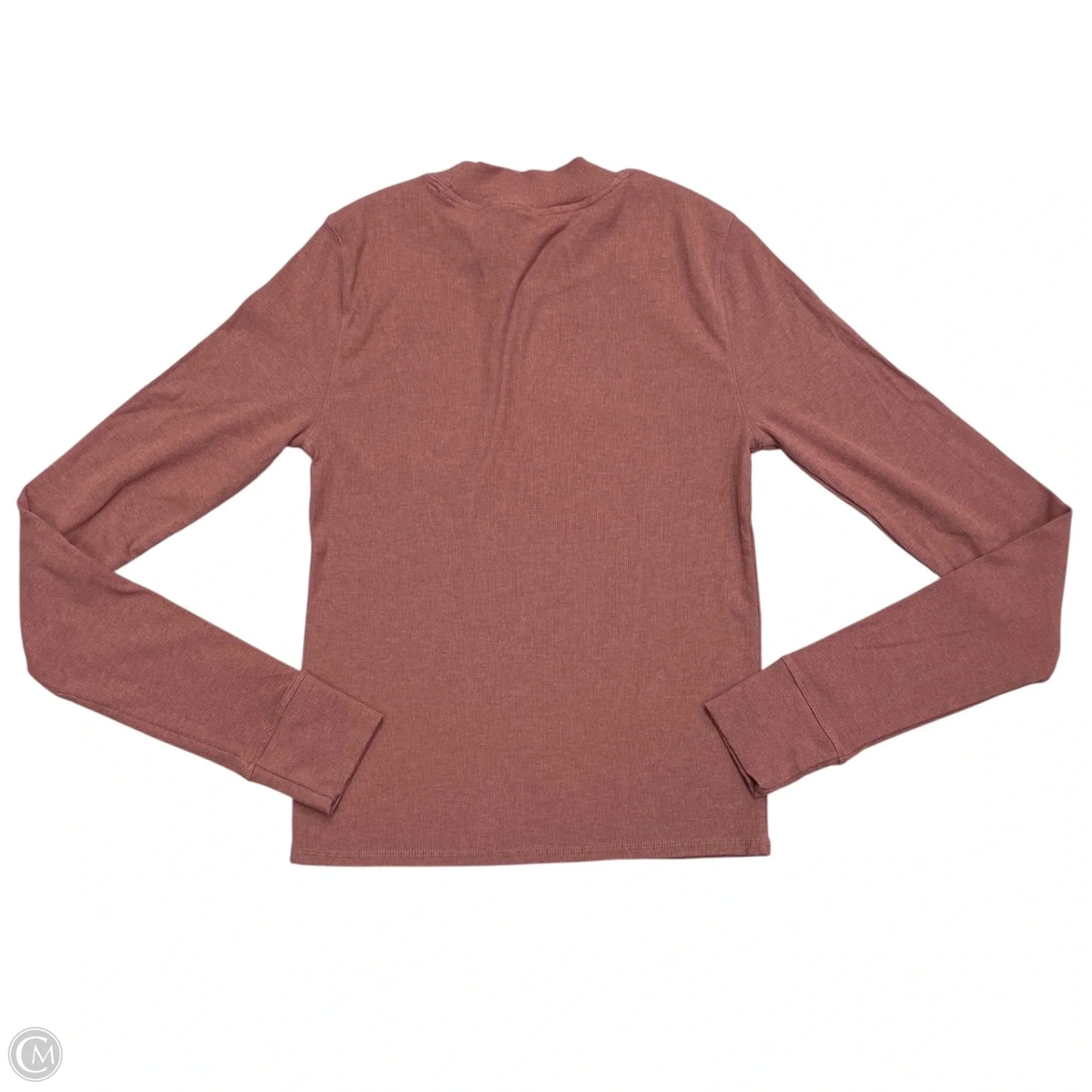 Athletic Top Long Sleeve Collar By Vuori In Mauve, Size: S