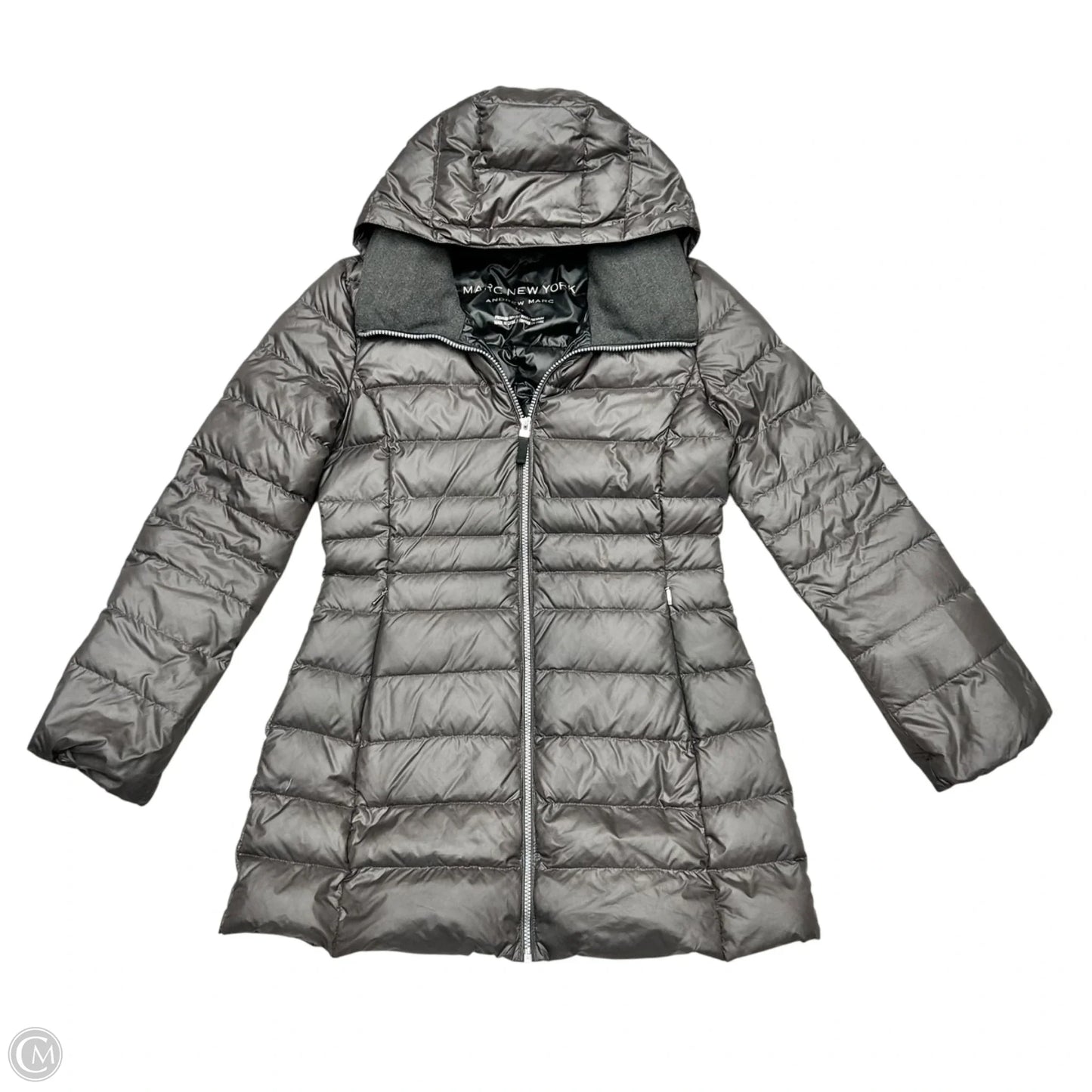 Coat Puffer & Quilted By Marc New York In Grey, Size: S