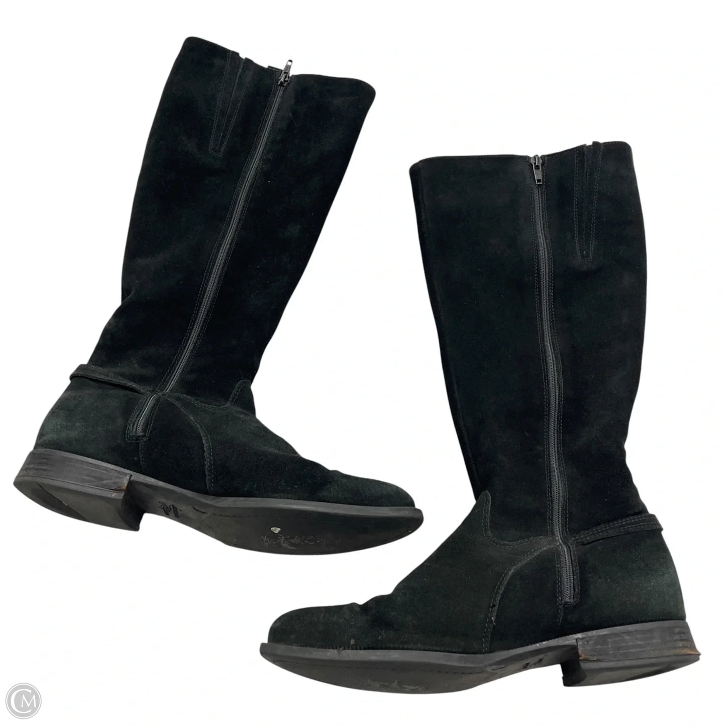 Boots Mid-calf Heels By La Canadienne In Black, Size: 10