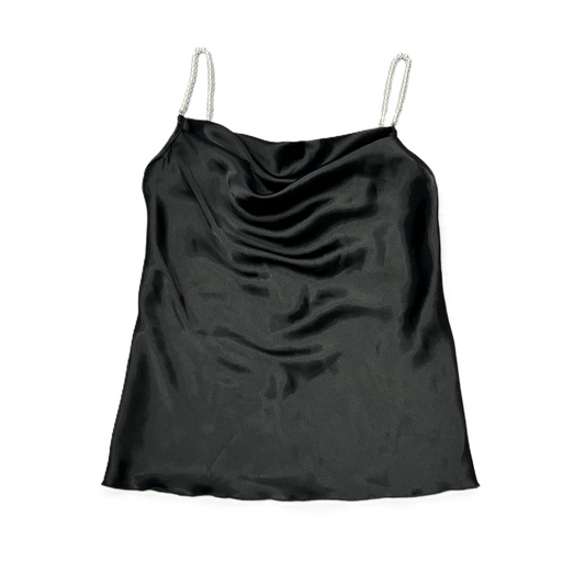 Tank Top Designer By Nicole Miller In Black & White, Size: Xs