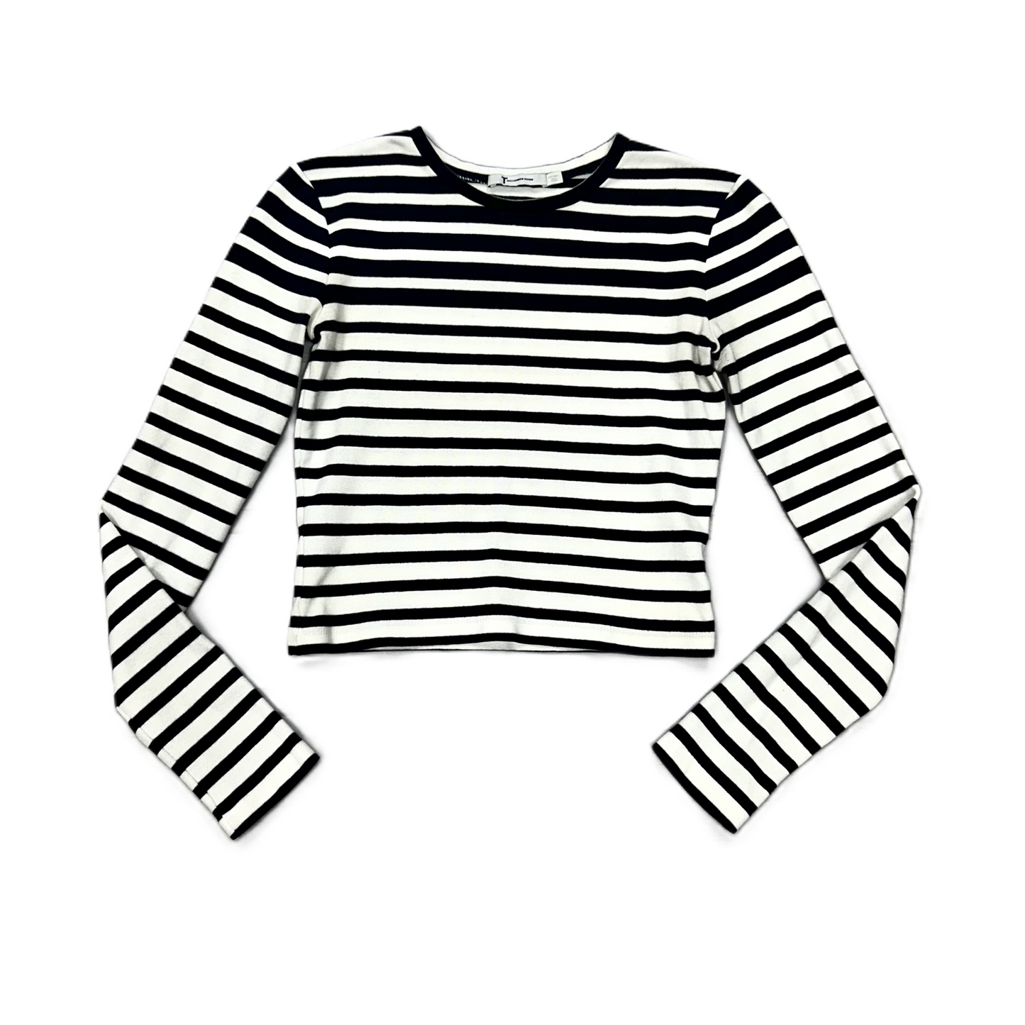 Top Long Sleeve Luxury Designer By Alexander Wang In Blue & White, Size: Xs