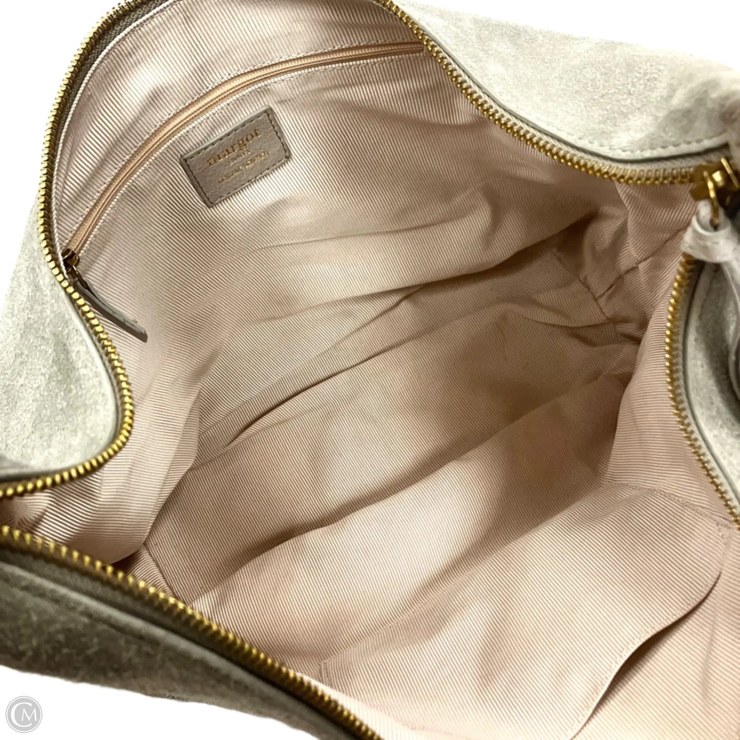 Handbag Leather By Margot, Size: Medium