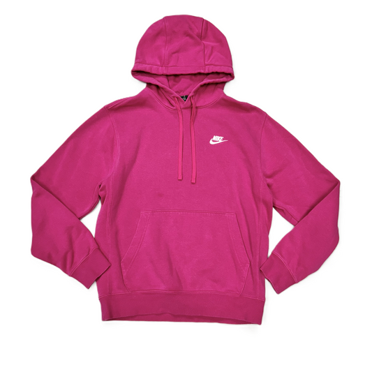 Athletic Sweatshirt Hoodie By Nike In Pink, Size: S