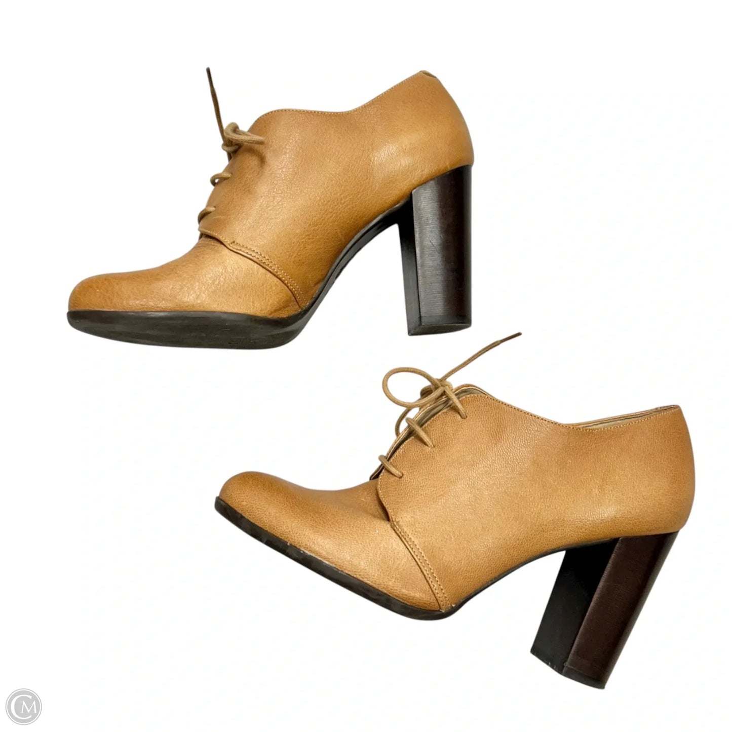 Boots Leather By Talbots In Tan, Size: 8