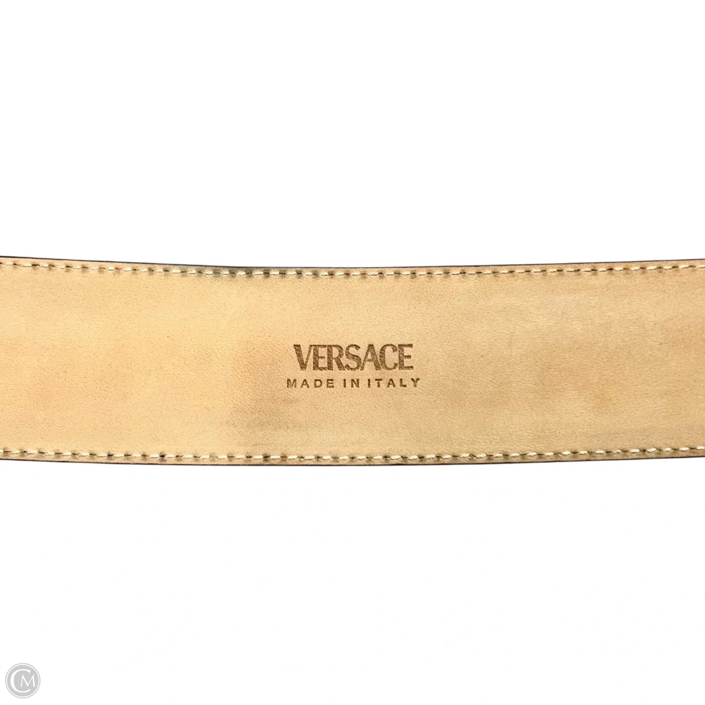 Belt Luxury Designer By Versace, Size: M