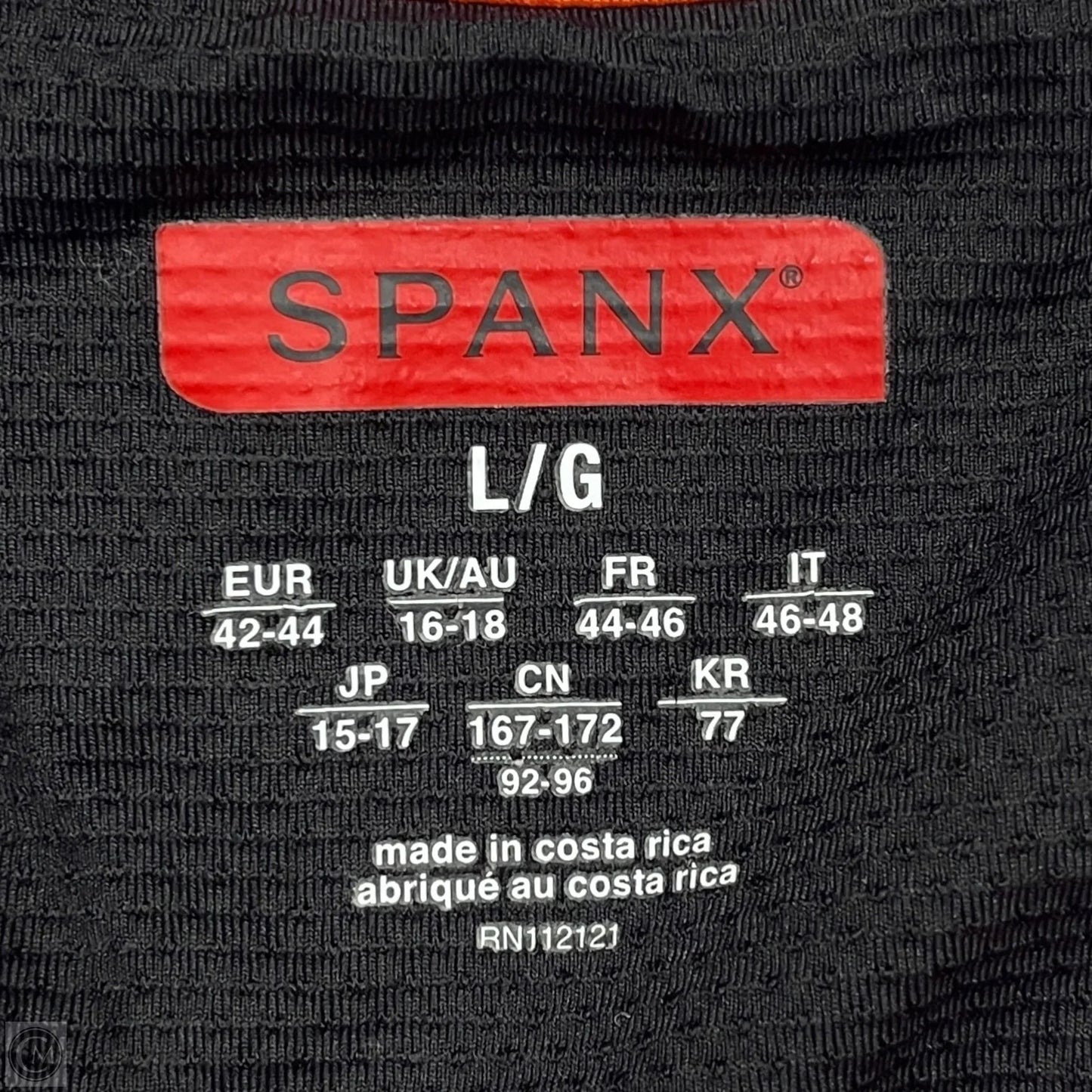 Athletic Top Short Sleeve By Spanx In Orange & Pink, Size: L