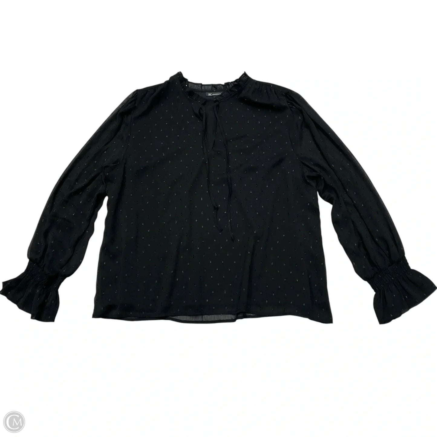 Top Long Sleeve By Inc In Black, Size: Xxl