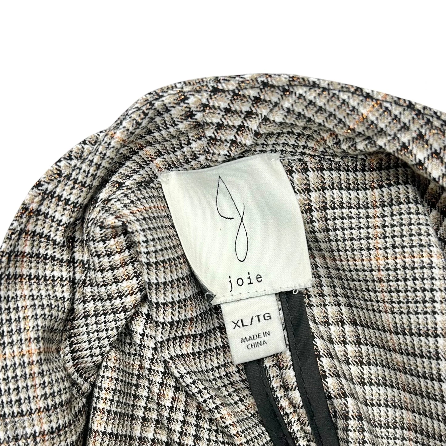 Blazer By Joie In Brown & Cream, Size: Xl