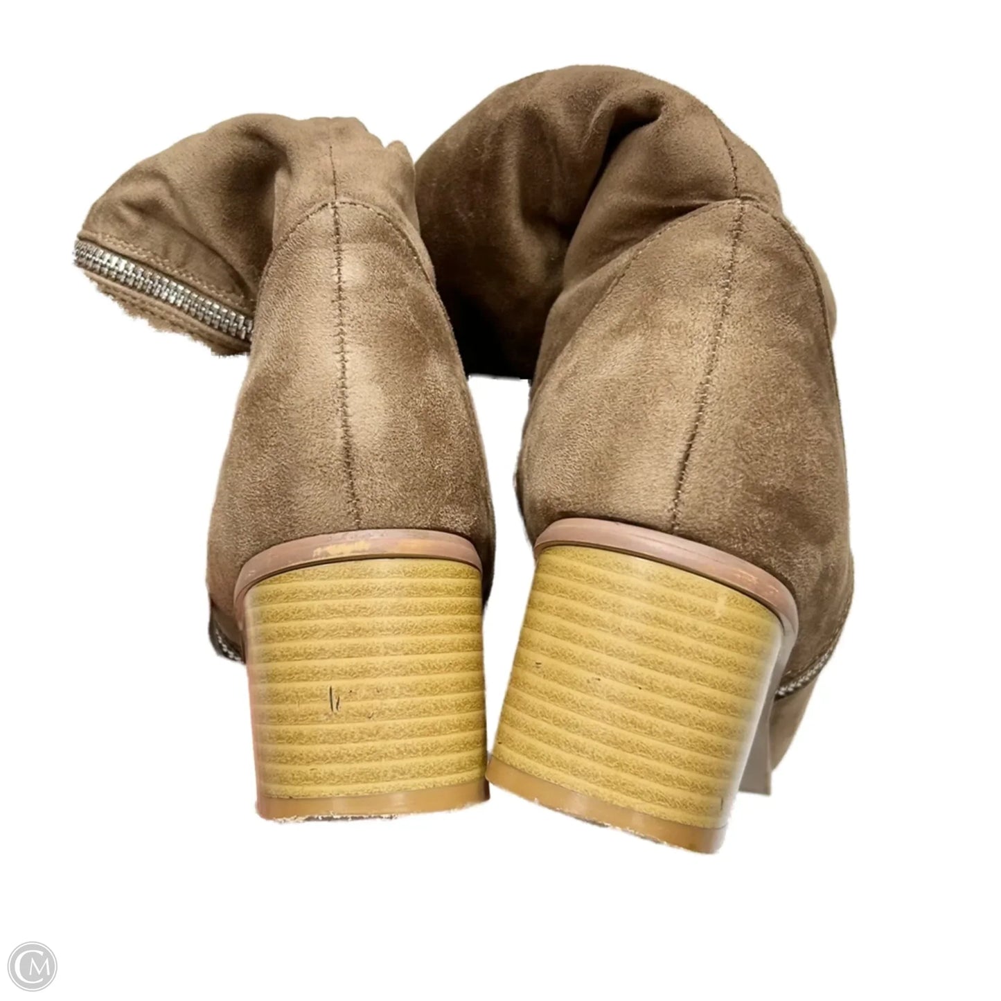 Boots Mid-calf Heels By Journee In Brown, Size: 11