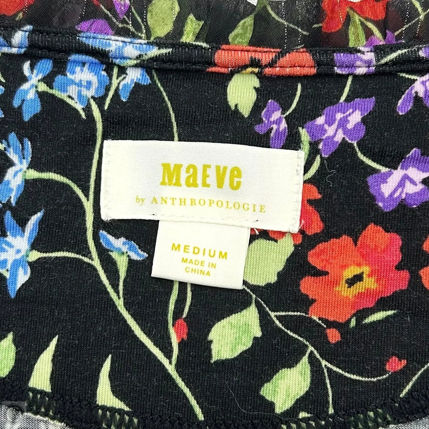 Top Long Sleeve By Maeve In Floral Print, Size: M