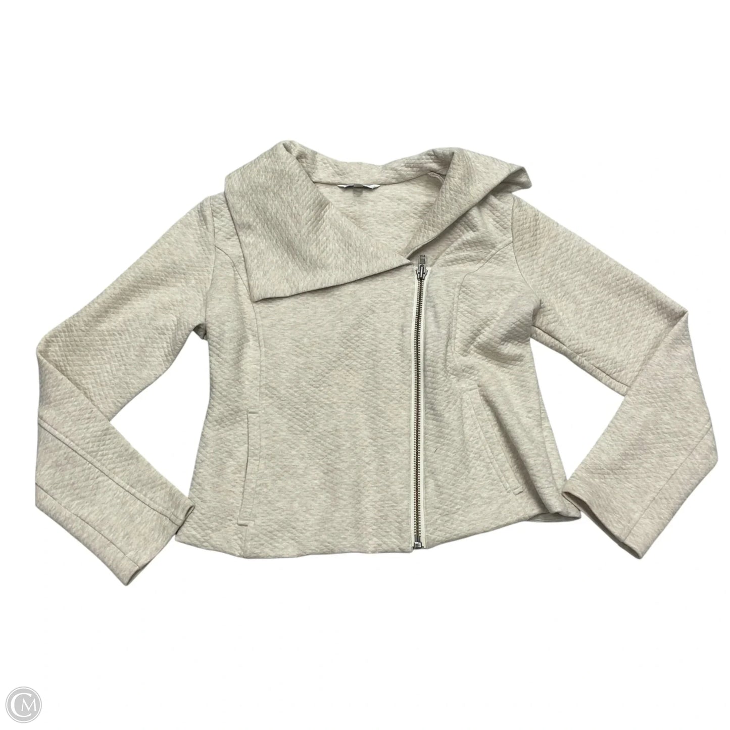 Jacket Moto By Cabi In Cream, Size: M