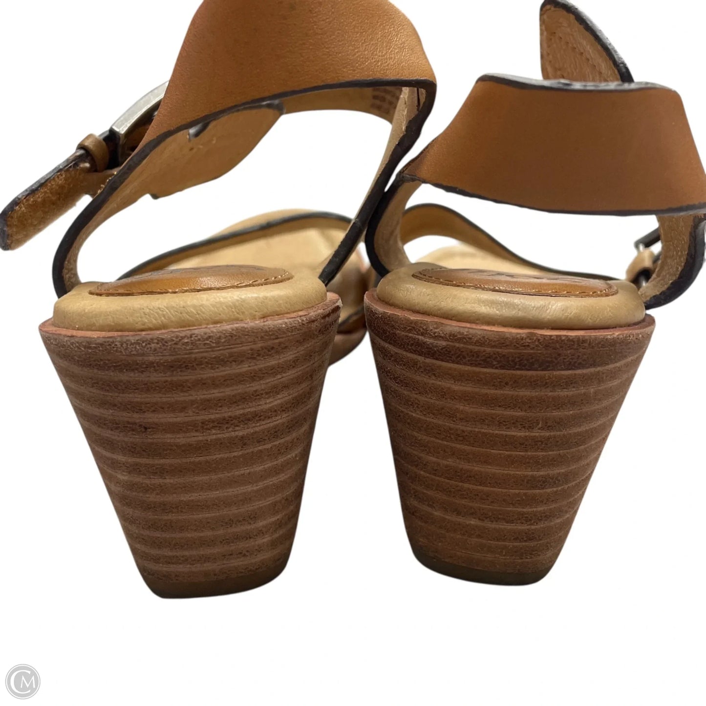 Sandals Heels Wedge By Sofft In Tan, Size: 8