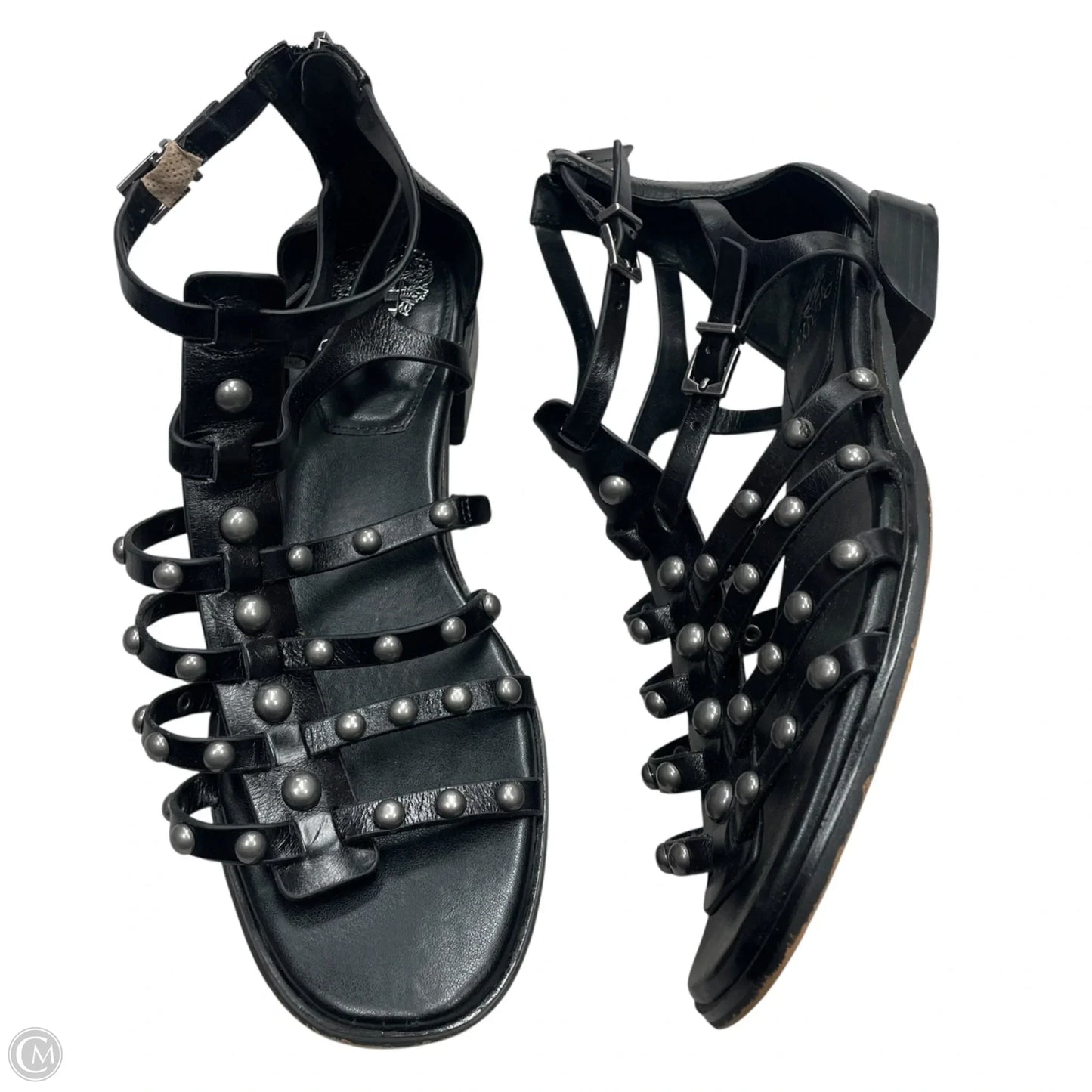 Sandals Flats By Vince Camuto In Black, Size: 8.5