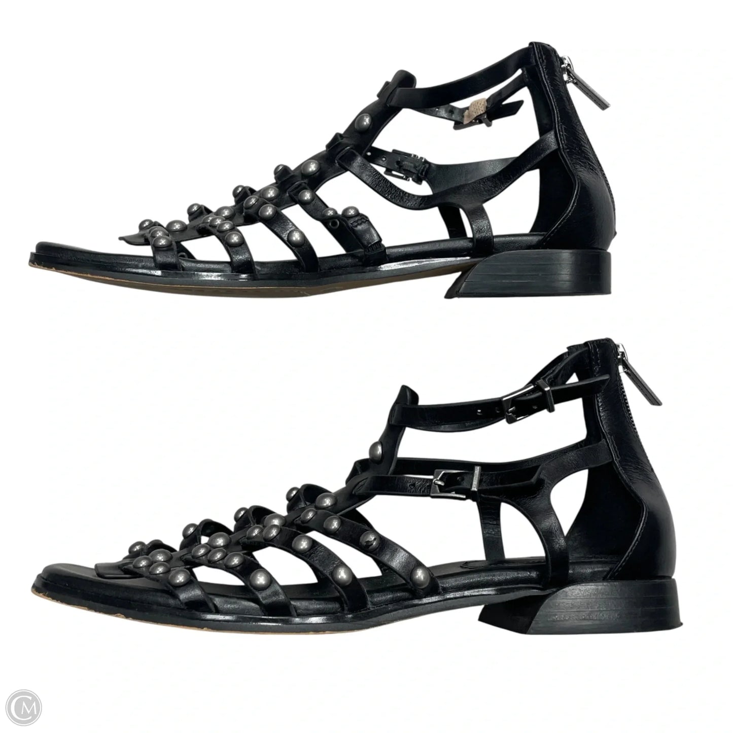 Sandals Flats By Vince Camuto In Black, Size: 8.5