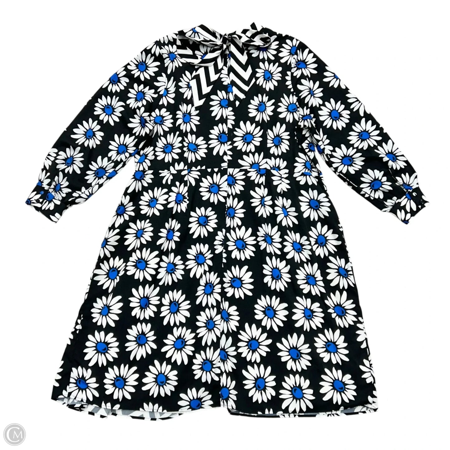 Dress Casual Midi By Eloquii In Black & White, Size: 2x