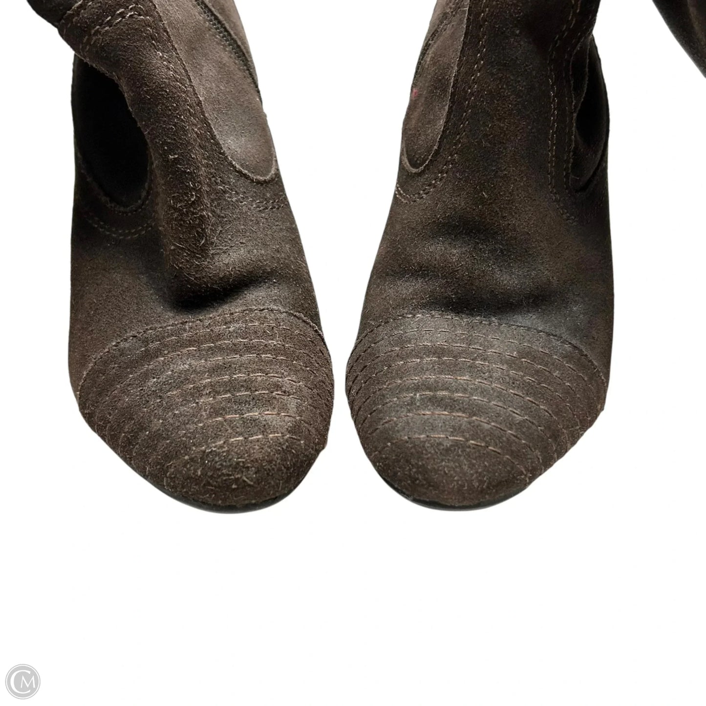 Boots Mid-calf Heels By Donzella In Brown, Size: 6.5