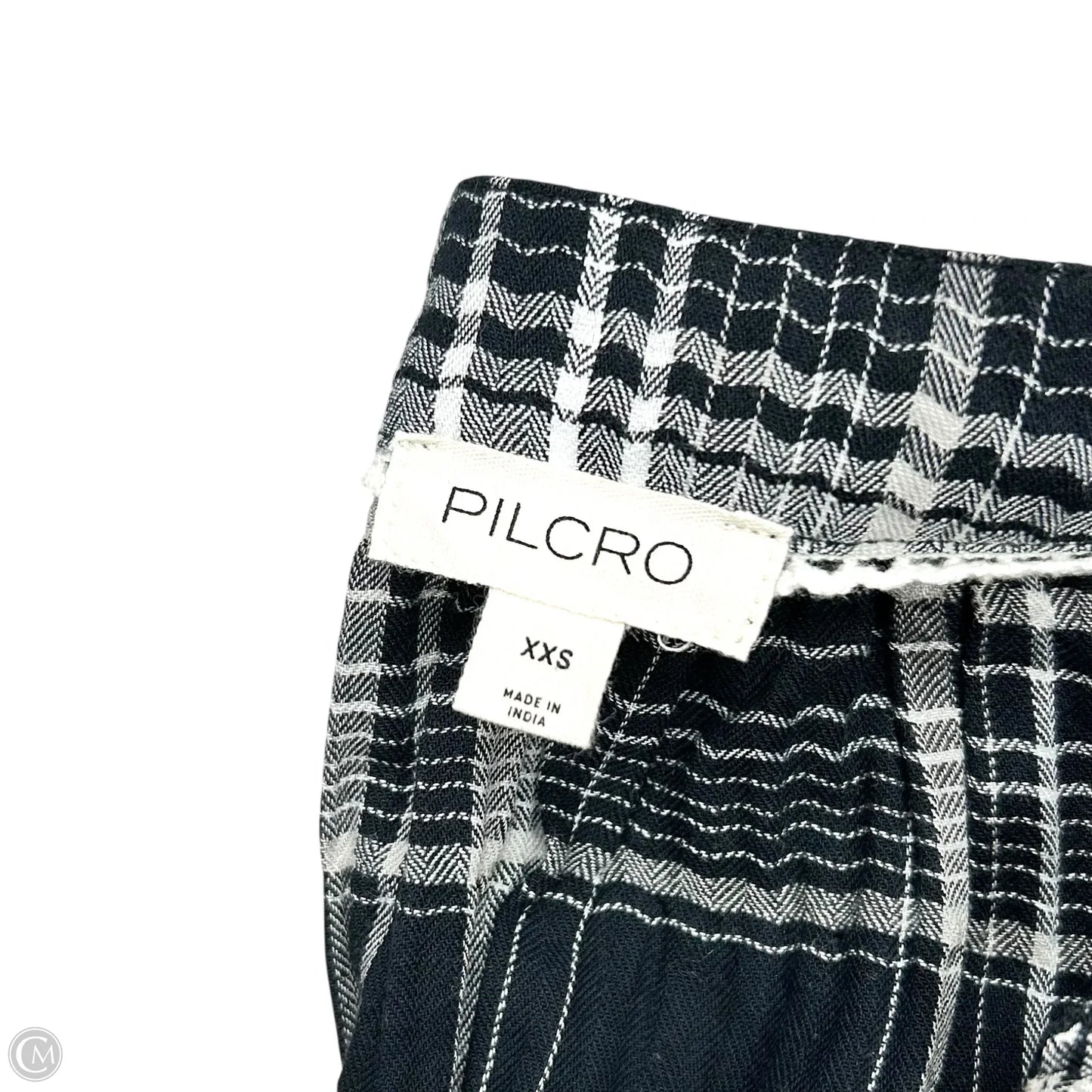 Top Long Sleeve By Pilcro In Black & White, Size: Xxs