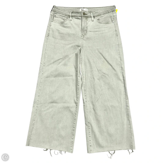 Jeans Wide Leg By Oat In Green Denim, Size: 10