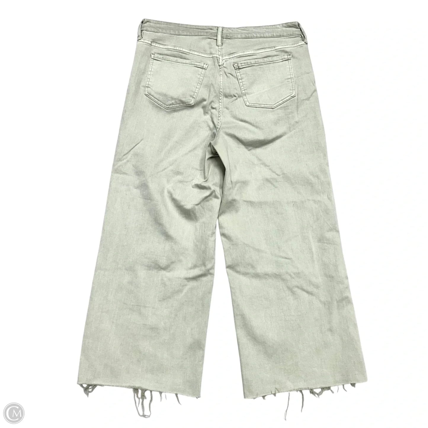 Jeans Wide Leg By Oat In Green Denim, Size: 10