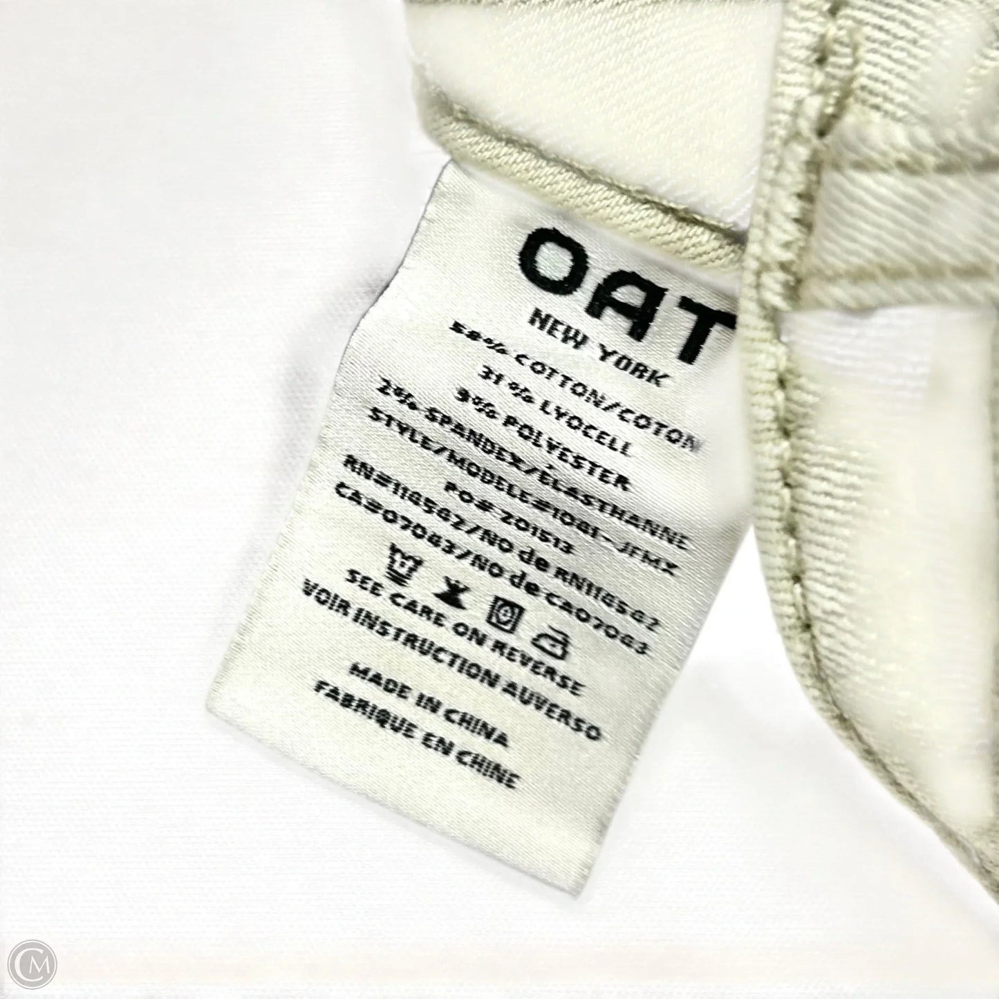 Jeans Wide Leg By Oat In Green Denim, Size: 10