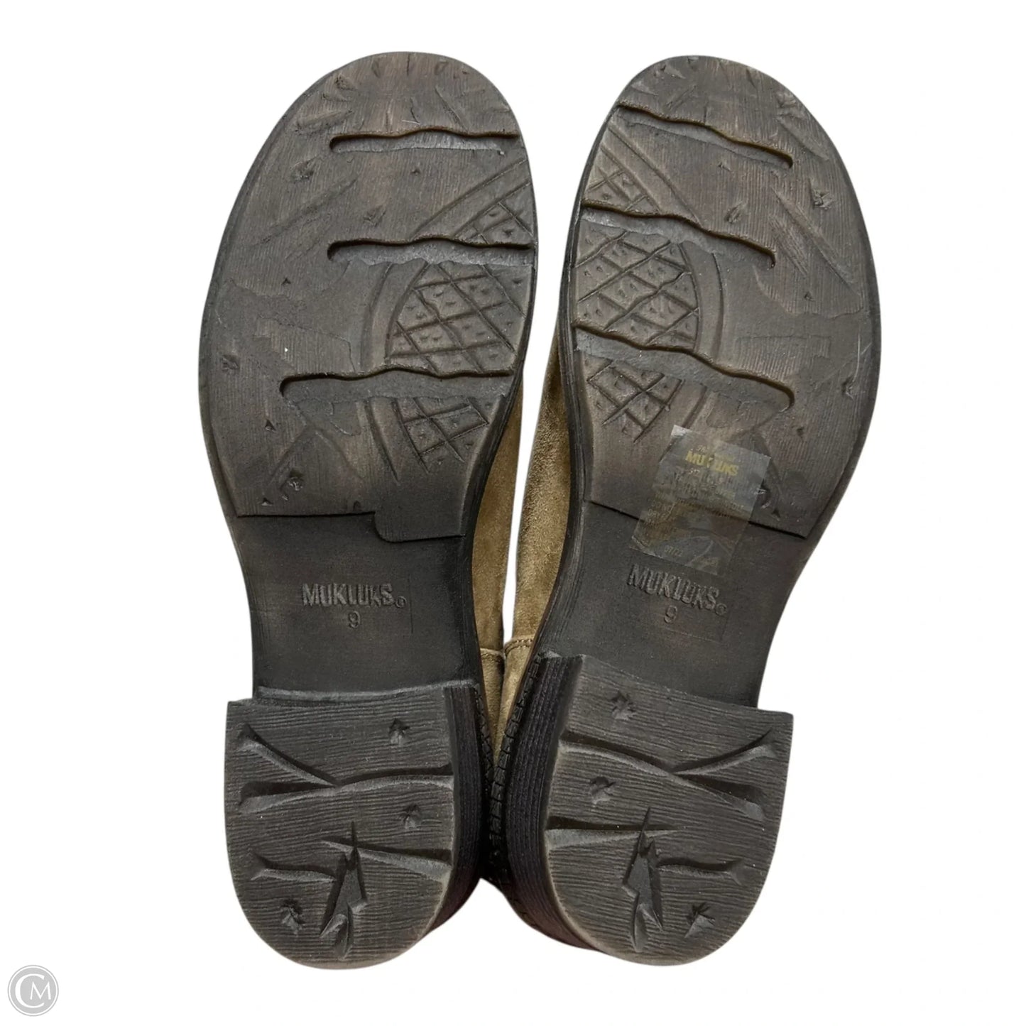 Boots Mid-calf Heels By Muk Luks In Cream & Grey, Size: 9