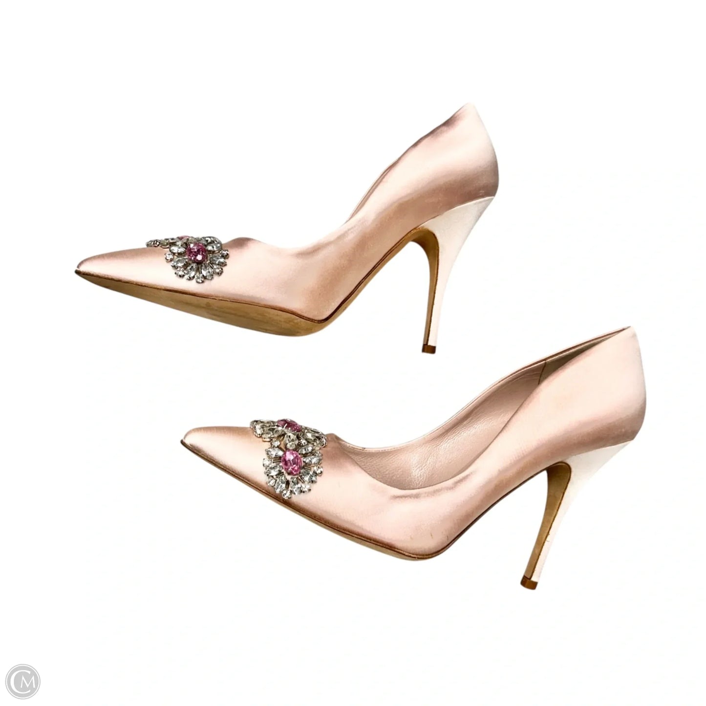 Shoes Designer By Kate Spade In Pink & Silver, Size: 9