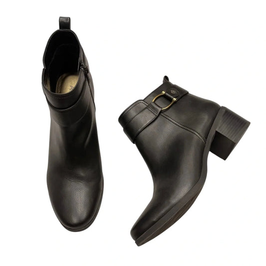 Boots Ankle Heels By Anne Klein In Black, Size: 8.5