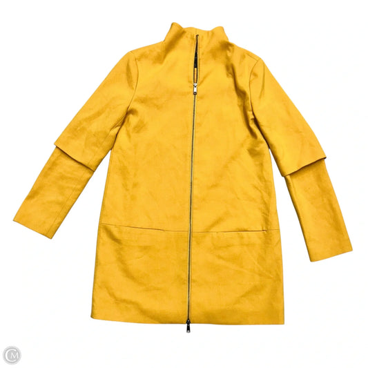Coat Trench Coat By Banana Republic In Yellow, Size: M