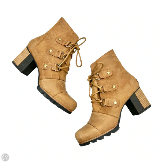 Boots Ankle Flats By Sorel In Tan, Size: 10