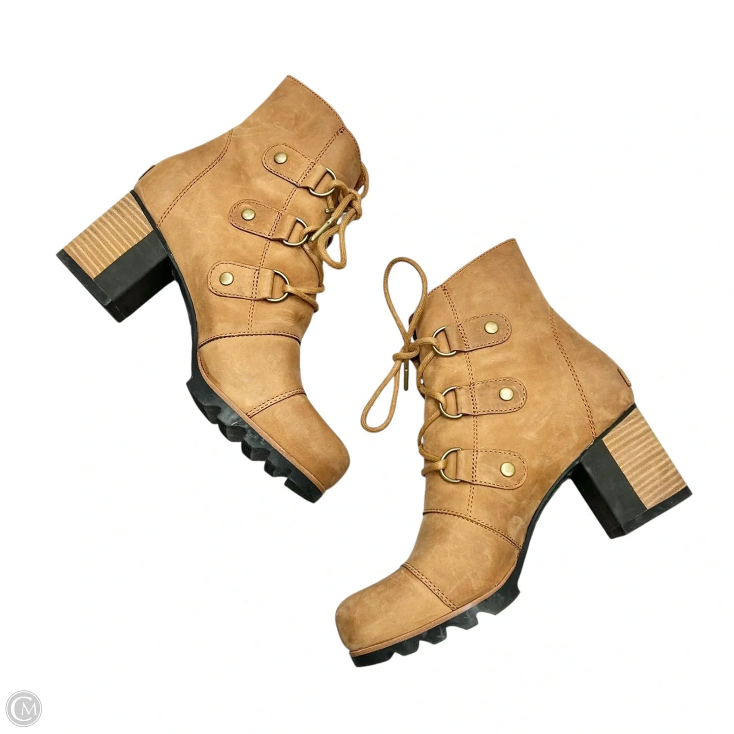 Boots Ankle Flats By Sorel In Tan, Size: 10