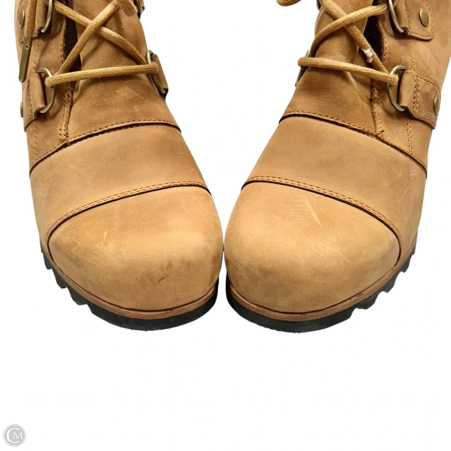 Boots Ankle Flats By Sorel In Tan, Size: 10