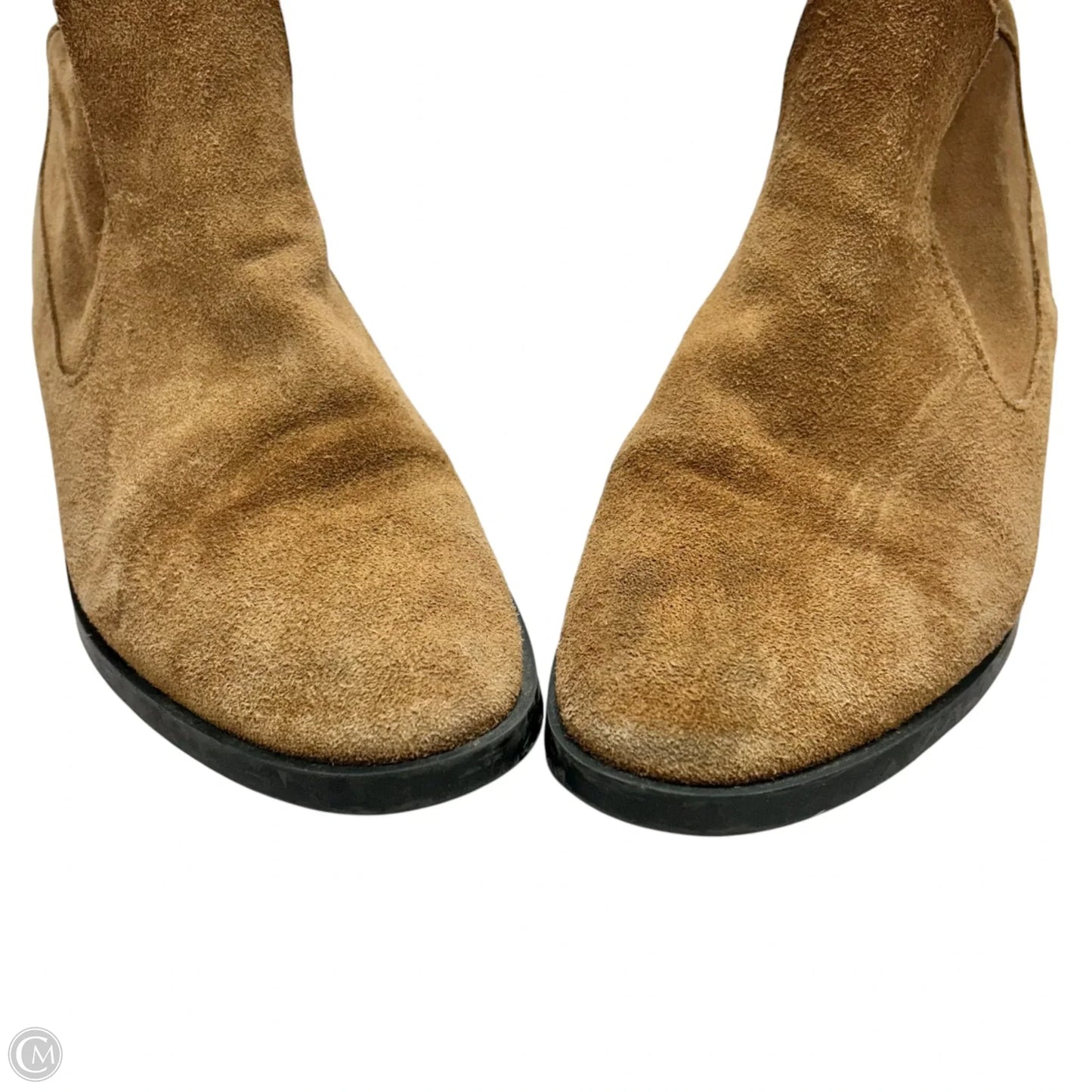 Boots Ankle Heels By Zara In Tan, Size: 9.5