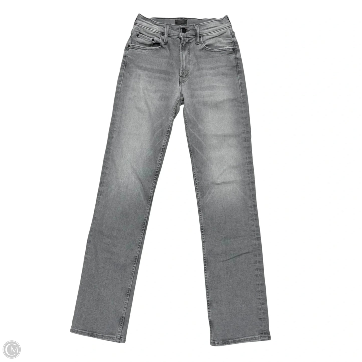 Jeans Straight By Mother In Grey Denim, Size: 0