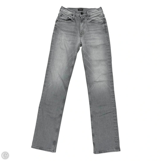 Jeans Straight By Mother In Grey Denim, Size: 0