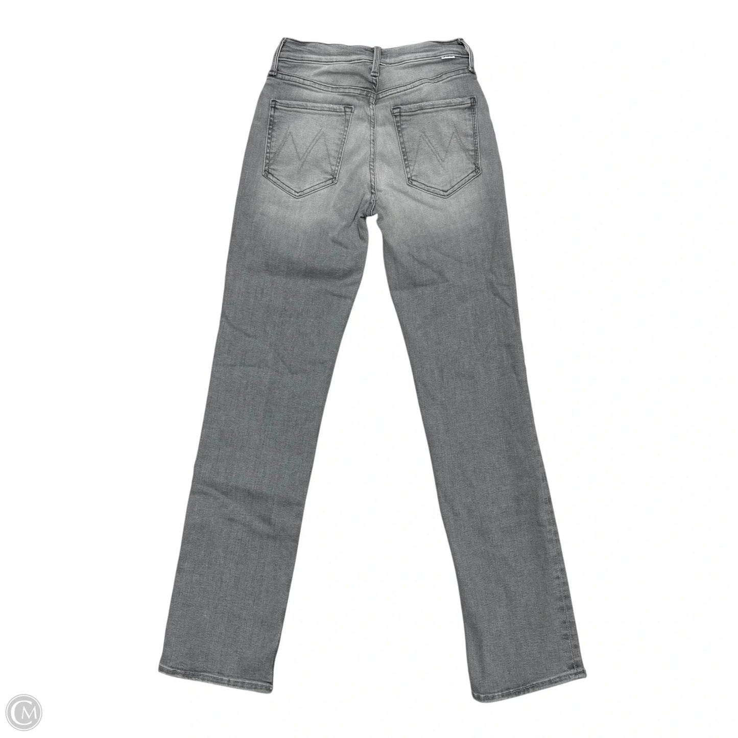 Jeans Straight By Mother In Grey Denim, Size: 0