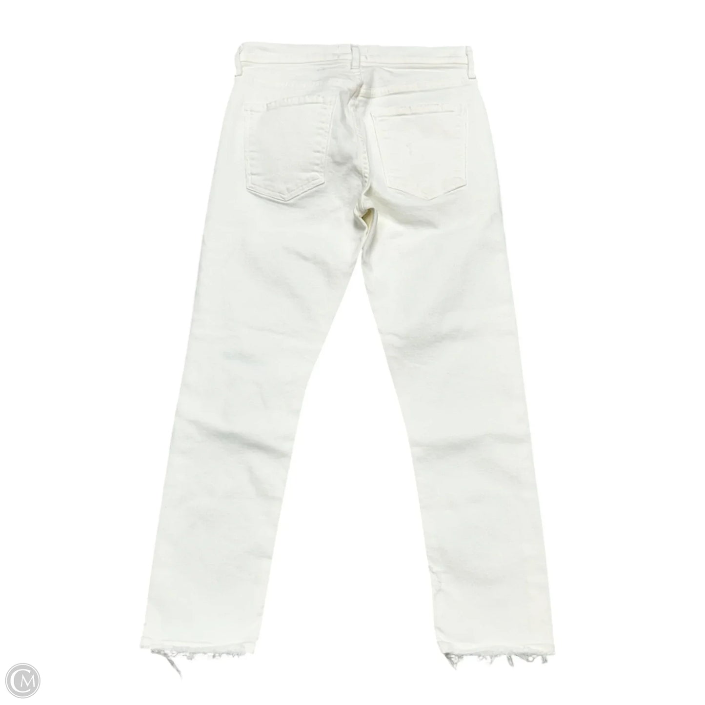 Jeans Straight By Agolde In White Denim, Size: 2