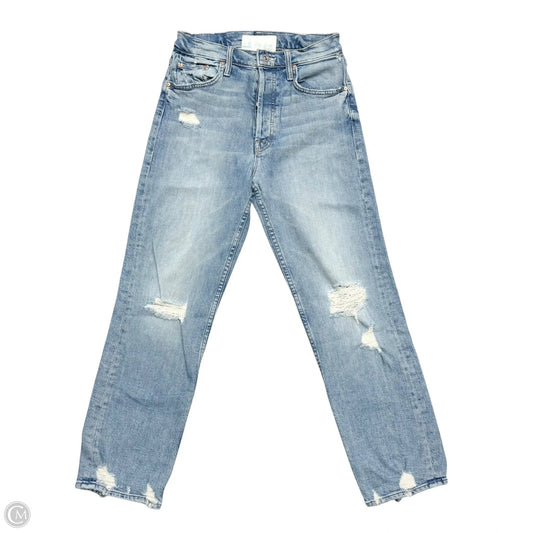 Jeans Straight By Mother In Blue Denim, Size: 2