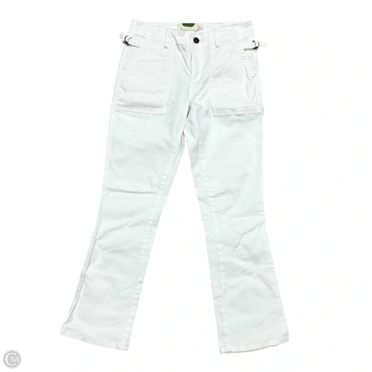 Jeans Straight By Anthropologie In White Denim, Size: 2