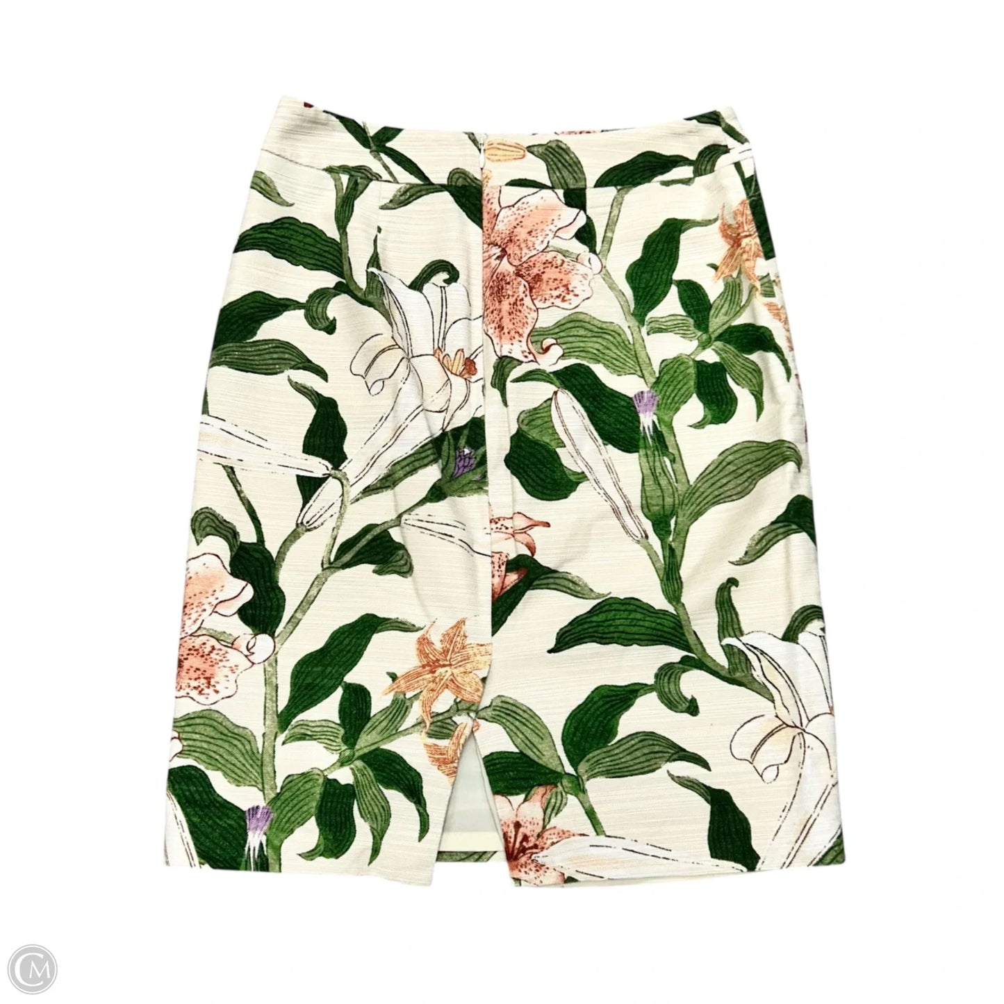 Skirt Midi By Ann Taylor In Floral Print, Size: 4