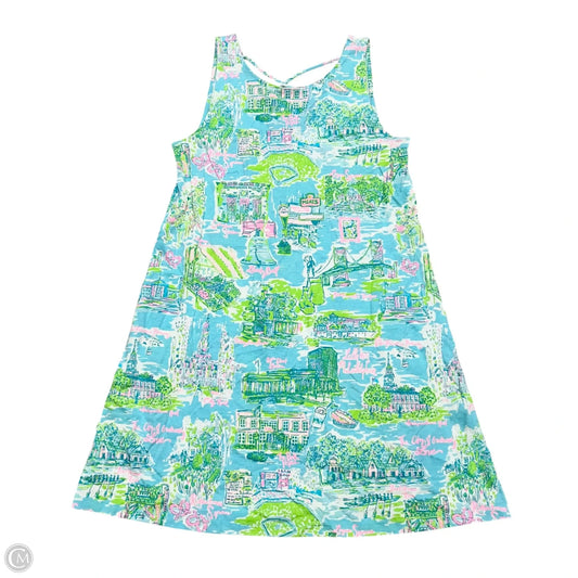 Dress Designer By Lilly Pulitzer In Blue & Green, Size: S