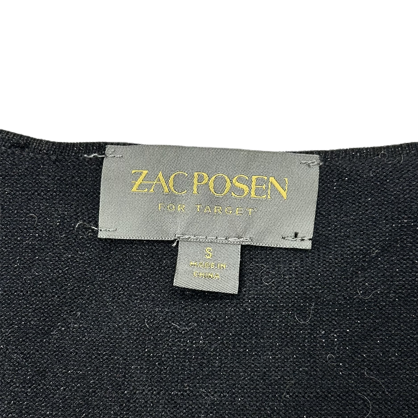 Cardigan Designer By Zac Posen In Black, Size: S