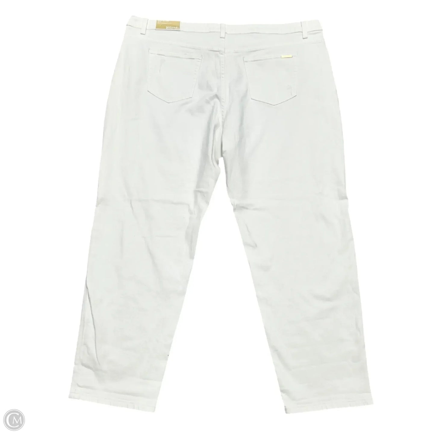 Jeans Designer By Michael Kors In White Denim, Size: 22