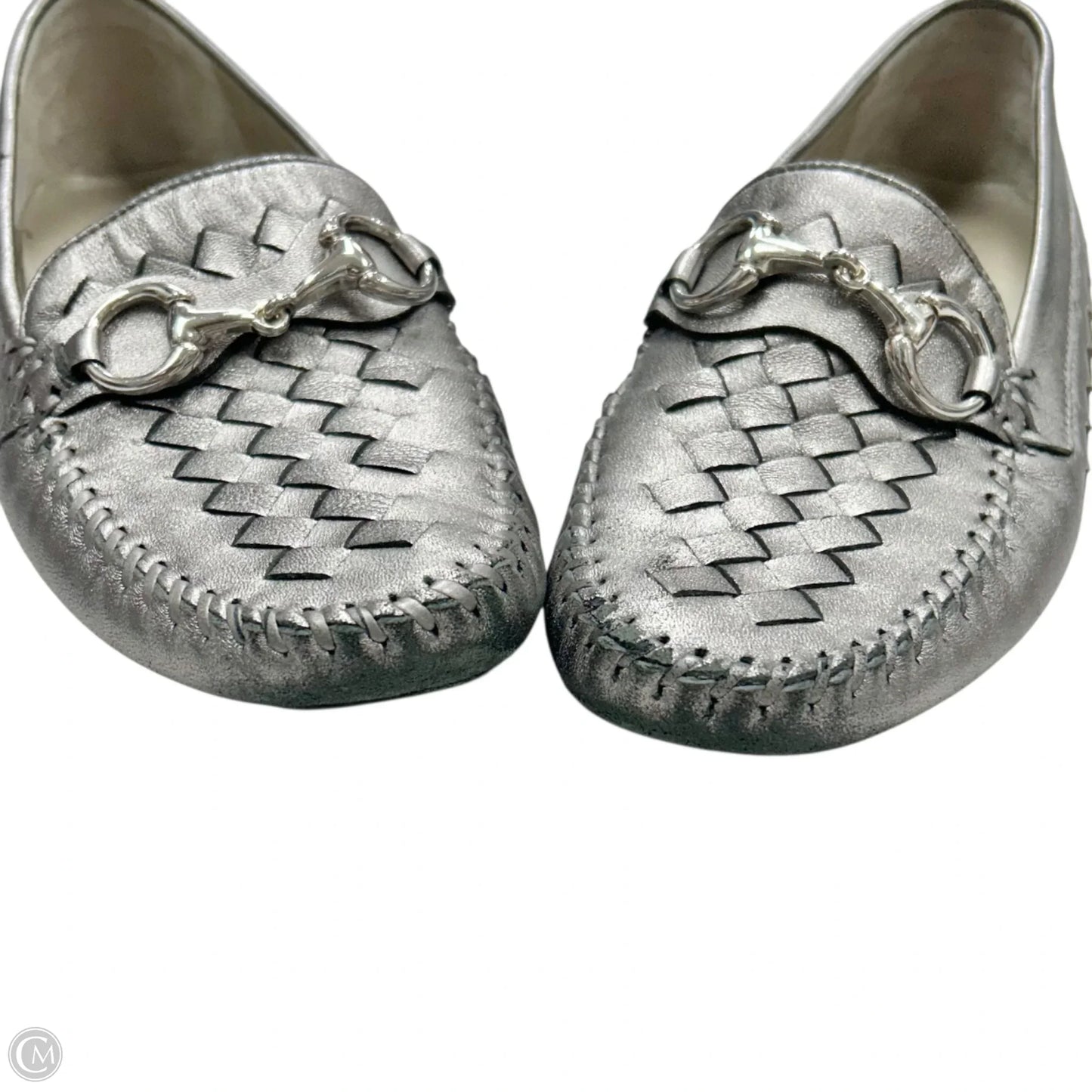 Shoes Flats By Robert Zur In Silver, Size: 8.5
