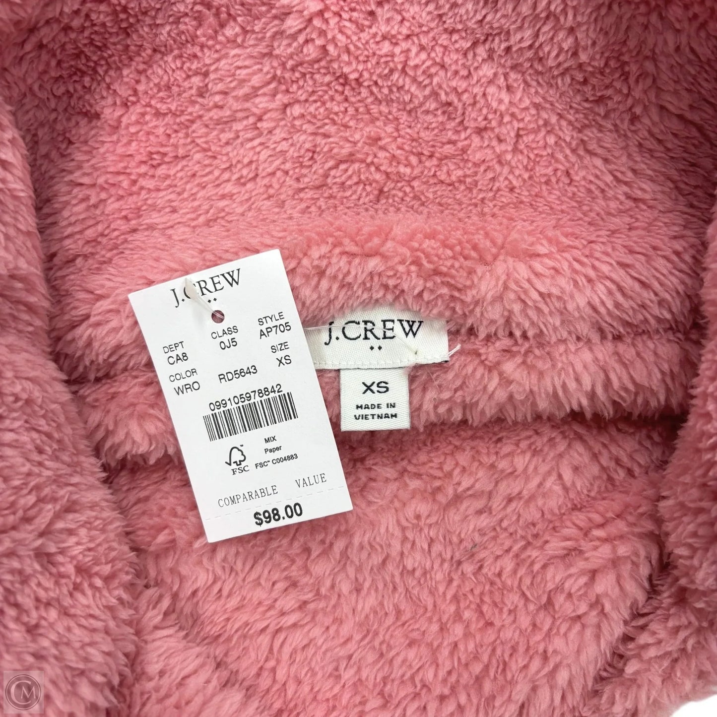 Jacket Faux Fur & Sherpa By J. Crew In Pink, Size: Xs