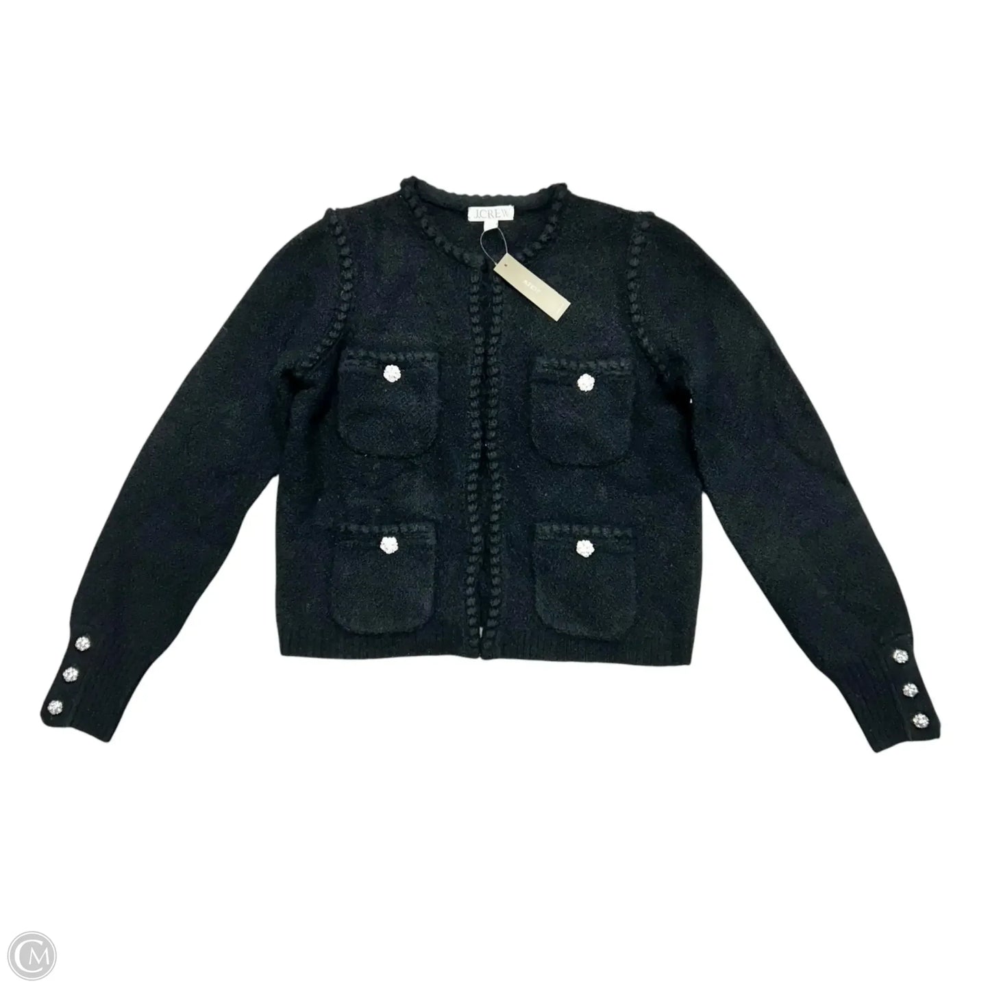 Sweater Cardigan By J. Crew In Black, Size: Xs